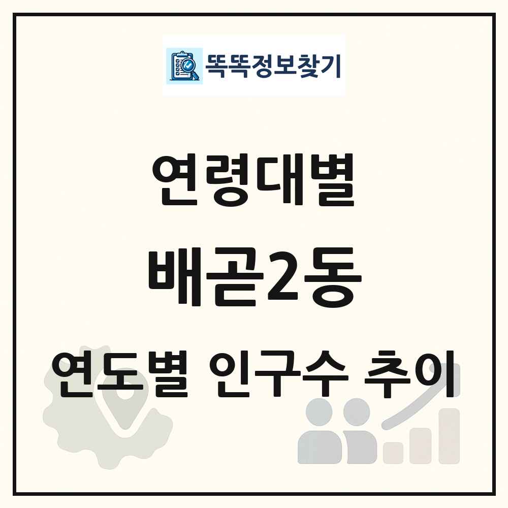 배곧2동 생애주기별 인구수 링크 그림